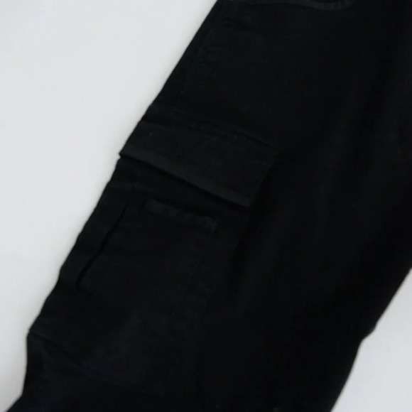 Tough Duck Black Thick Cotton Cargo Pants Size  34x32 - Picture 8 of 16
